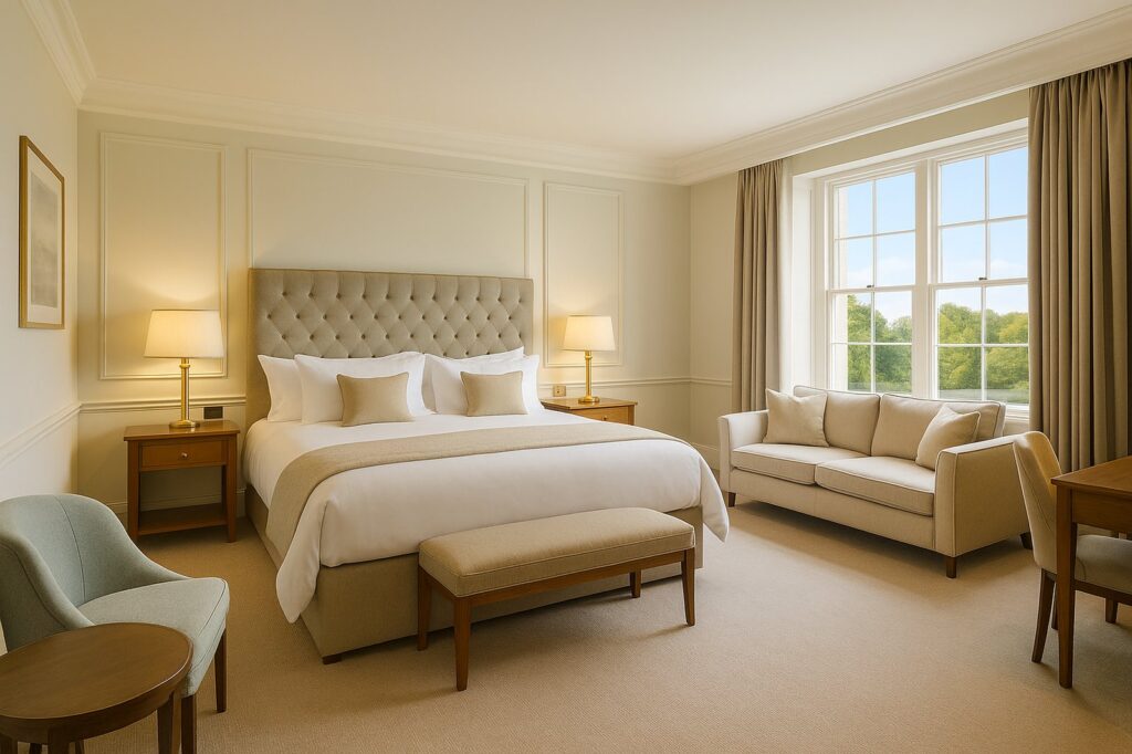 luxury hotel room interior